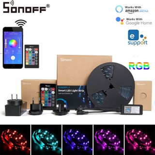 Sonoff แถบไฟ LED RGB หรี่แสงได้ L2 Lite WiFi eWeLinkApp พร้อมรีโมตคอนโทรล สําหรับบ้าน Alexa Google