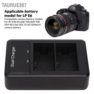 Taurus307 USB กล้องแบตเตอรี่ Charger จอแสดงผลแบตเตอรี่สำหรับ R7 II R6 R5 60D 70D 80D 90D 5D4 5D3 5d2 5DS 7D 6D 5DMark4 5V