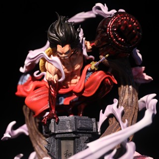 ตุ๊กตาฟิกเกอร์ One Piece Ten People Group GK Wano Country Tiantong Snake Man Luffy ของเล่นสําหรับเด็ก