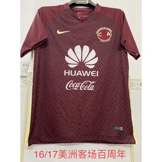 เสื้อกีฬาแขนสั้น ลายทีมชาติฟุตบอล Americas away 1617 คุณภาพสูง สไตล์วินเทจ