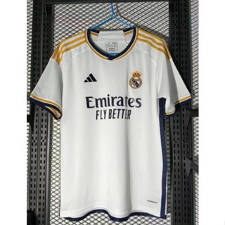 เสื้อกีฬาแขนสั้น ลายทีมฟุตบอล Real Madrid 2324 ชุดเหย้า