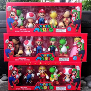 พร้อมส่ง โมเดลฟิกเกอร์กีตาร์ Super Mario Mario Yoshi 6 Bands ข้อต่อขยับได้ 10 ซม. ส่งภายใน 24 ชั่วโมง