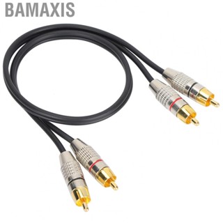 Bamaxis Audio Cable  2RCA To 2RCA Cable Stereo Double Shielded  for RCA Audio Devices