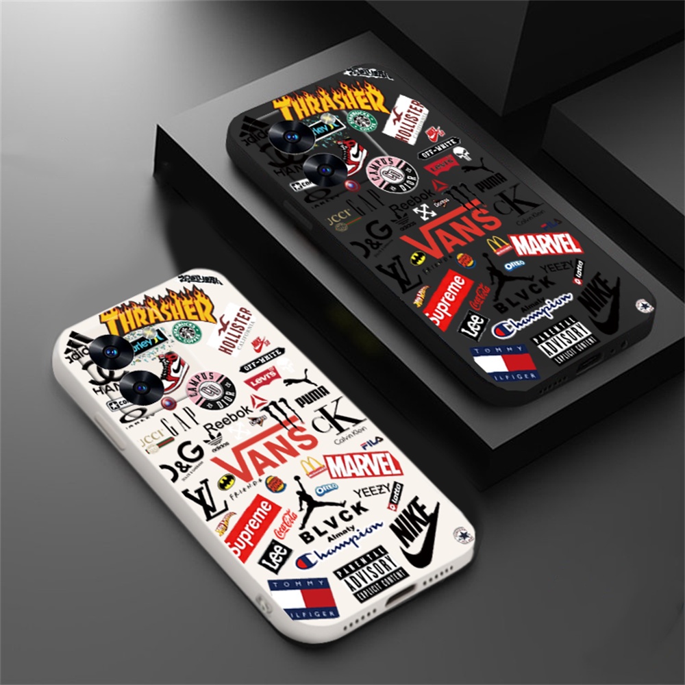 เคสซิลิโคนนิ่ม ลายแบรนด์แฟชั่น สําหรับ VIVO Y36 V25 V25E Y16 Y35 Y33S Y21T Y21S Y33S Y11 Y12 Y15 Y17 Y12S Y12A Y15S Y15A Y20S Y20i Y19 Y91C Y30 Y50 Y51 S1 HOSTR