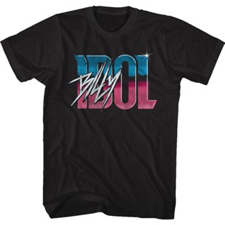 เสื้อยืด พิมพ์ลายโลโก้ Billy Idol สไตล์วินเทจ