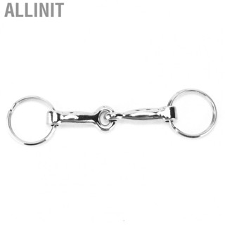 Allinit Snaffle Bits Keychain Zinc Alloy Pelham Single Connector Horse Bit Eca