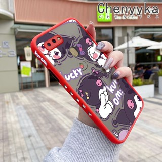 เคสโทรศัพท์ซิลิโคนใส ขอบสี่เหลี่ยม กันกระแทก ลายคุโรมิ สําหรับ OPPO A12 A12s A5s A7 A11K