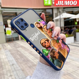 สําหรับ Realme C15 เคส การ์ตูน สวยงาม เจ้าหญิง รูปแบบใหม่ การออกแบบ กันกระแทก ฝ้า โปร่งใส เคสโทรศัพท์แข็ง เคสซิลิโคน