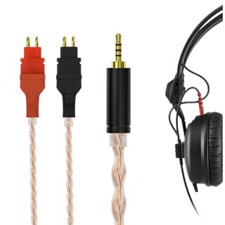 Geekria Apollo สายสัญญาณเสียง ทองแดง คริสตัล แบบเปลี่ยน สําหรับ Sennheiser HD25 HD25-1 II HD25-C HD25-13 Hi-Res Audiophile (ปลั๊ก 2.5 มม. 5 ฟุต)