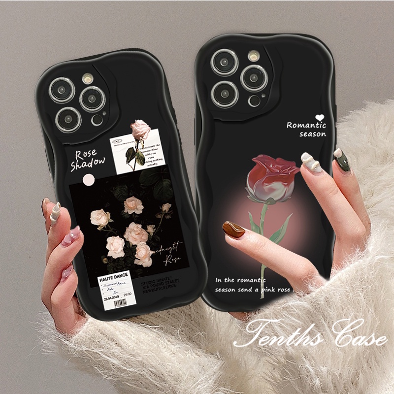 เคสโทรศัพท์มือถือ ลายดอกกุหลาบ สไตล์วินเทจ พร้อมอุปกรณ์เสริม สําหรับ Samsung A05 A15 A25 A14 A34 A54 A03 A03s A04 A04e A04s A23 A13 A12 A22 A52 A52s A32 A51 A50 A50s A30s