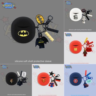 For SoundPEATS Air 4 / Air 3 Deluxe / Capsule 3 Pro Earphone Silicone Case Cartoon Earbuds Protective Headphone Cover Headset Skin with Pendant