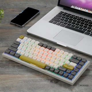 Iwo SK84 คีย์บอร์ดเล่นเกม ทรงกลม Type C RGB 84 คีย์ PBT ตั้งโปรแกรมได้