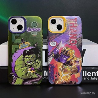 เคสโทรศัพท์มือถือแบบแข็ง ขอบนิ่ม ลายอนิเมะ Hulk Steel สําหรับ iPhone 14pro 13promax 12 11