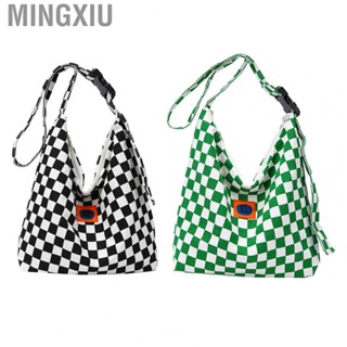 Mingxiu Checkerboard Bag  Women  Easy To Carry Stylish Plaid for Shopping