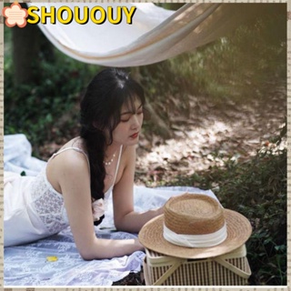 SHOUOUY หมวกบักเก็ต หมวกชายหาด ระบายอากาศ แฟชั่นฤดูร้อน