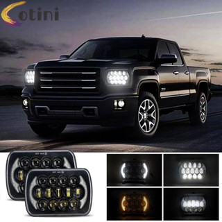 ไฟหน้า LED DRL Hi/Lo Beam 300W 5x7 7x6 นิ้ว สําหรับ Jeep Chevy