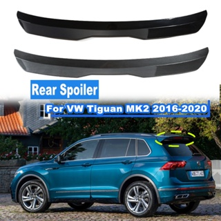 สปอยเลอร์หลังคาคาร์บอนไฟเบอร์ ABS สีดํา สําหรับ Volkswagen VW Tiguan MK2 5Dr 2016-2020