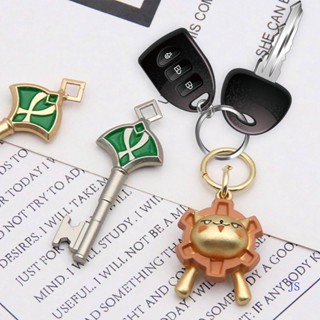 พวงกุญแจ จี้รูปเกม Genshin Merchandise Heisen and Kavi Room Key cos El Heisen Little Lion สําหรับห้อยตกแต่งห้อง