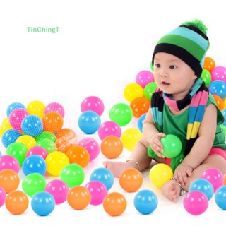 [TinChingT] ลูกบอลพลาสติก แบบนิ่ม สีสันสดใส ขนาด 70 มม. ของเล่นว่ายน้ํา สําหรับเด็ก 10 ชิ้น