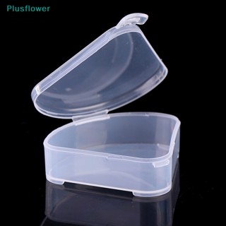 &lt;Plusflower&gt; กระเป๋าเครื่องสําอาง พัฟฟองน้ําใส ทรงสามเหลี่ยม แบบพกพา ลดราคา