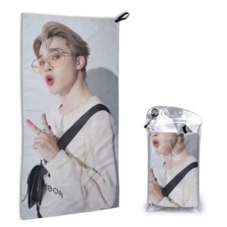 ผ้าขนหนูไฟเบอร์ พิมพ์ลาย BTS Park JiMin แบบแห้งเร็ว ขนาด 40x80 ซม. แฟชั่นสําหรับผู้ชาย และผู้หญิง