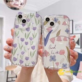 เคสโทรศัพท์มือถือ ขอบโค้ง ลายดอกทิวลิป 3D สีม่วงแวววาว สําหรับ Samsung A12 A22 A32 A14 A13 A52 A03 A51 A24 A04 A04S A23 A03S A50 A02S A20 A50S A30S A52S A30 M12 M22 M32 A125 A14 LTE A13 Lie A037F F12 M04 M10S M02S A025 A205 A305 F02S