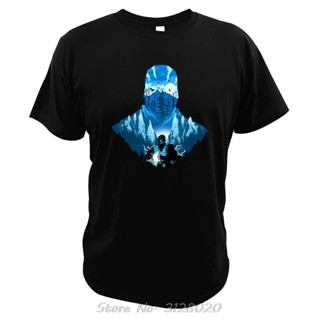 มีความสุข เสื้อยืด ผ้าฝ้าย พิมพ์ลายดิจิตอล Mortal Kombat Sub Zero Avant-Garde สําหรับผู้ชาย