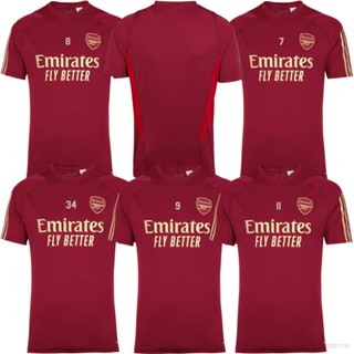 Qy 2023-2024 เสื้อยืดลําลอง แขนสั้น คอกลม พิมพ์ลาย Arsenal Jersey Saka Martinelli Degaard Jesus พลัสไซซ์