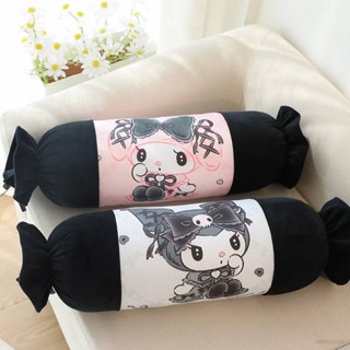 หมอนอิงยาว ผ้าเรยอน ลาย Sanrio Kuromi Melody Candy ขนาด 120 ซม. เหมาะกับของขวัญ สําหรับตกแต่งบ้าน และเด็กผู้หญิง