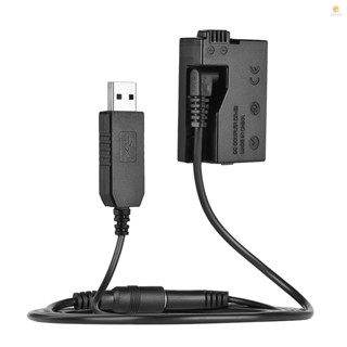 Tosw)andoer DR-E8 แบตเตอรี่ดัมมี่ พร้อมสายอะแดปเตอร์พาวเวอร์แบงค์ DC USB แบบเปลี่ยน สําหรับกล้อง DSLR LP-E8 EOS 550D 600D 650D 700D