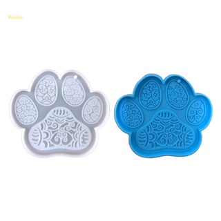 Wonder Mandala Dog Paw แม่พิมพ์ซิลิโคนเรซิ่นอีพ็อกซี่ สําหรับทําพวงกุญแจ ต่างหู DIY