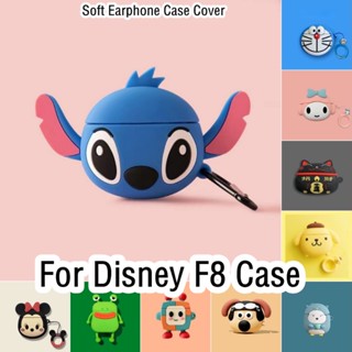 【ส่วนลด】เคสหูฟัง แบบนิ่ม ลายการ์ตูนดิสนีย์ สําหรับ F8 F8