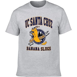 เสื้อยืด ลายกล้วย Kkseuza Fdaslj Ucsc Santa Cruz สีเทา