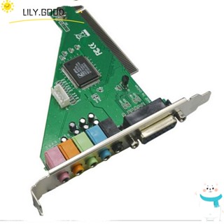 LILY การ์ดเสียง PCI 8738 สําหรับคอมพิวเตอร์ตั้งโต๊ะ