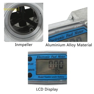 Weroyal เครื่องวัดการไหลของน้ําดิจิทัลอิเล็กทรอนิกส์ ทนทาน พร้อมหน้าจอ LCD สําหรับทดสอบการไหลของกังหันน้ํามันเชื้อเพลิง Keros