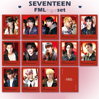 13-16 ชิ้น / เซต SEVENTEEN โฟโต้การ์ด อัลบั้ม FML สี่เหลี่ยม โลโม่การ์ด โปสการ์ด Kpop ของสะสม CARAT ราคาถูก CX