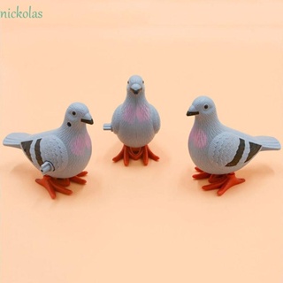 NICKOLAS Pigeon ตุ๊กตานกพิราบจําลอง พลาสติก ของเล่นเสริมการเรียนรู้เด็ก สําหรับตกแต่งบ้าน สวน