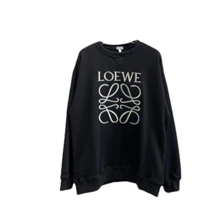 LOEWE เสื้อกันหนาว คอกลม ทรงหลวม ปักลาย คุณภาพสูง แฟชั่นฤดูใบไม้ผลิ และฤดูใบไม้ร่วง สไตล์เกาหลี สําหรับผู้ชาย และผู้หญิง