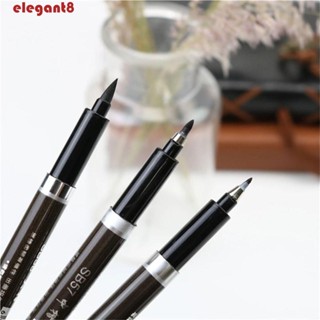 ELEGANT ปากกามาร์กเกอร์ เขียนพู่กัน สไตล์จีน เครื่องเขียน สําหรับวาดภาพ เขียนตัวอักษร โรงเรียน