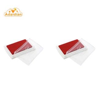 แผ่นหมึก สีแดง ลายนิ้วมือ ของขวัญสําหรับเด็ก 2 ชิ้น