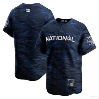 เสื้อคาร์ดิแกนเบสบอล ทรงหลวม ลาย MLB All Star National League Jersey 2023-2024