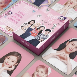 Ellen การ์ดโปสการ์ด BLACKPINK lomo BPTG THE GAME JISOO ROSE LISA JENNIE 55 ชิ้น ต่อชุด