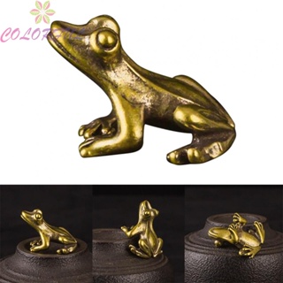 【COLORFUL】Frog 1Pcs 22.9*15mm Accessories Copper Animals Figurines Ornament Tea Pet