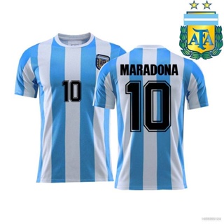 เสื้อกีฬาแขนสั้น ลายทีมชาติฟุตบอล Maradona NP2 1986 Argentina ชุดเหย้า พลัสไซซ์ สําหรับผู้ชาย และผู้หญิง PN2