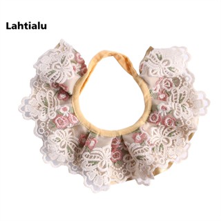 Lahtialu ผ้ากันเปื้อนน้ําลายสัตว์เลี้ยง ลูกสุนัข แต่งลูกไม้ สําหรับตกแต่งงานปาร์ตี้