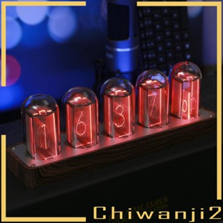 [Chiwanji2] Nixie Tube นาฬิกาดิจิทัล RGB หน้าจอ LED ปรับได้ อเนกประสงค์ สําหรับตกแต่งบ้าน ปีใหม่