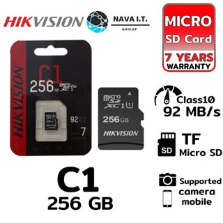 COINSคืน15%⚡FB9JMZV6⚡ HIKVISION HS-TF-C1(STD)/256GB/ C1 รับประกัน 7ปี