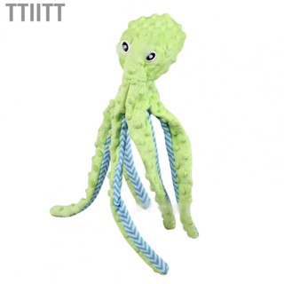 Ttiitt Dog  Toy  Reduce Boredom Comfortable Safe Stuffed  Cleaning Octopus Shape Interactive for Medium Dogs