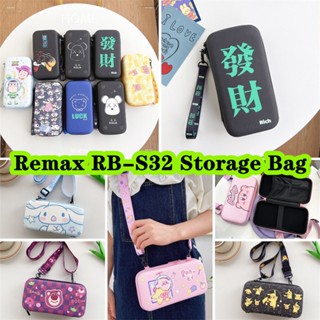 【Case Home】กระเป๋าเก็บหูฟัง ลายการ์ตูน แบบพกพา สําหรับ Remax RB-S32 Remax RB-S32