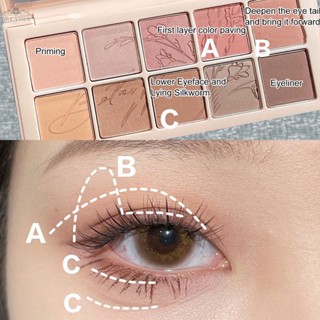 Dreamer พาเลทอายแชโดว์ ชิมเมอร์ เนื้อแมตต์ กลิตเตอร์ นู้ด กันน้ํา ติดทนนาน 10 สี